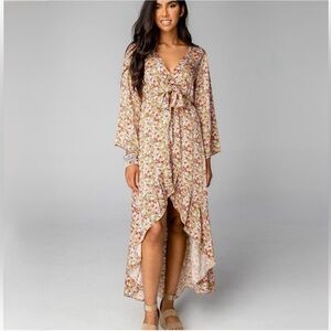 NWT BUDDY LOVE  Liza Ditsy floral high/low dress Sz M
